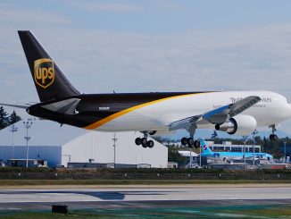 UPS Boeing 767F freighter aircraft