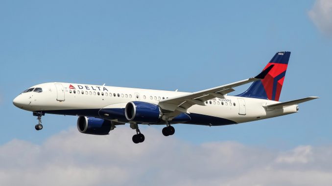 Delta Airbus A220-300 aircraft