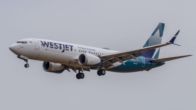 WestJet Boeing 737 Max aircraft