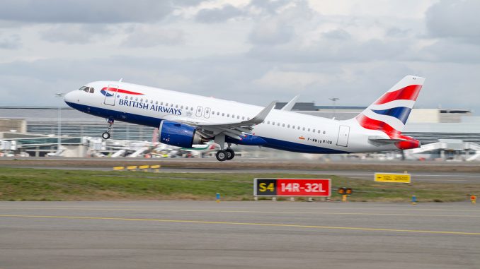 A320neo British Airways MSN8108 taking off