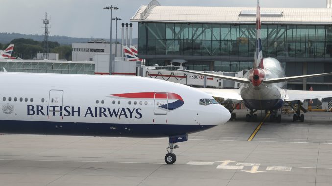 British Airways Boeing 777 aircraft