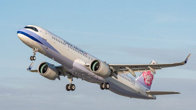 China Airlines Airbus A321neo aircraft