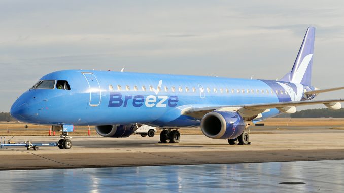 Breeze Airways Embraer aircraft