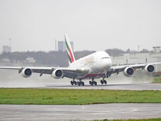 Emirates Airbus A380 aircraft