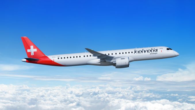 Helvetic Airways Embraer E195-E2 aircraft