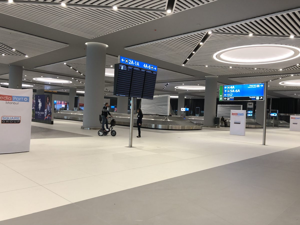 Baggage claim area