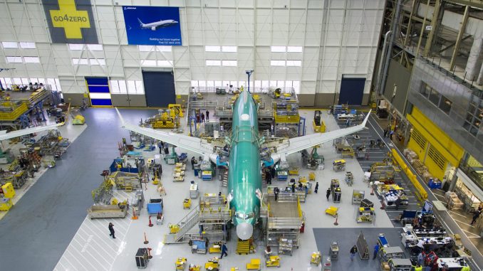 Boeing 737 MAX assembly