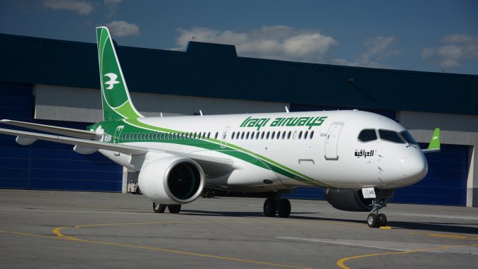 Iraqi Airways Airbus A220-300 aircraft