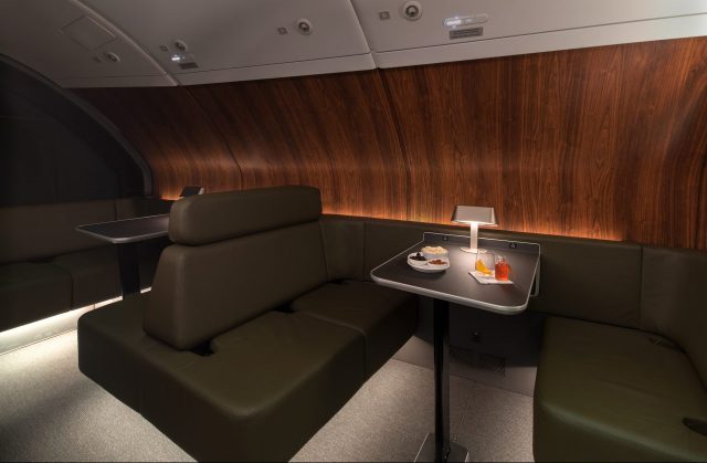 Qantas Airbus A380 cabin Lounge