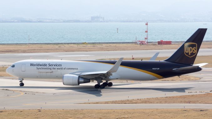 UPS Boeing 767F freighter aircraft